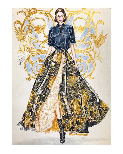 fashion session versace|versace fashion sketches.